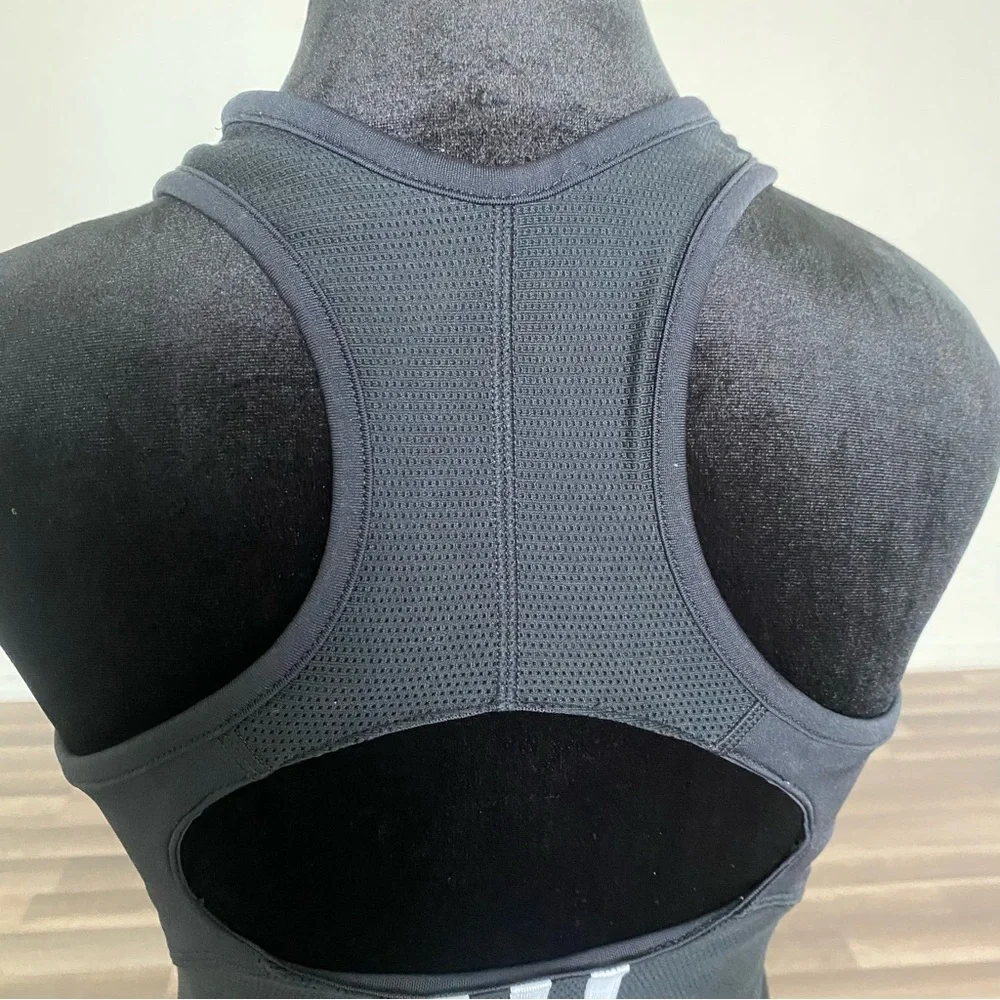 Adidas black Fitted Tank Top - Picture 4 of 11